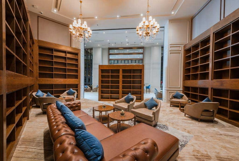 Thảm ghép miếng trong văn phòng hội nghị của khách sạn