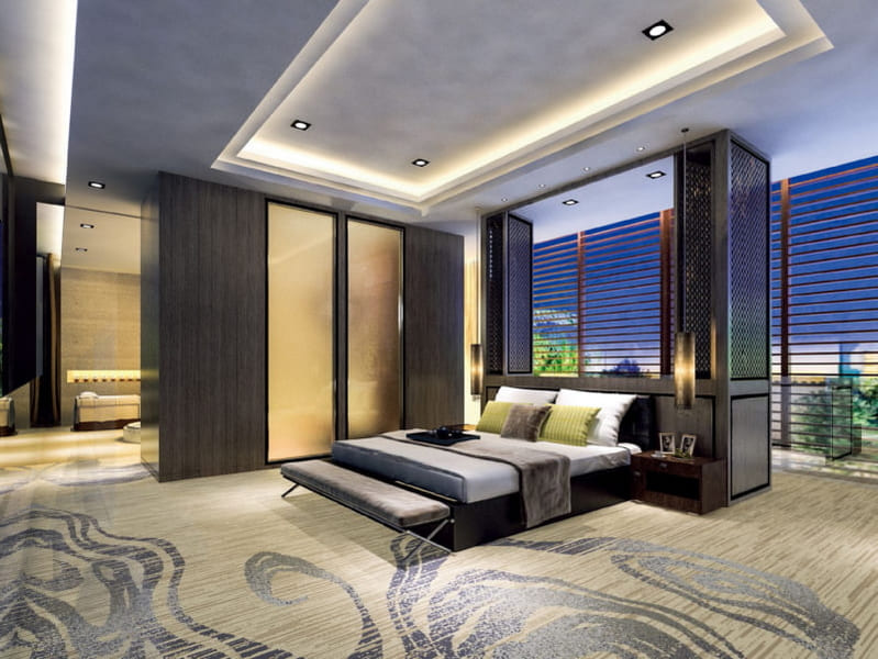 Thảm dệt cao cấp thường được dùng cho hạng phòng đắt nhất